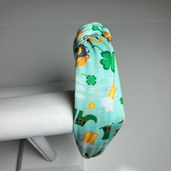 ☘️ Lucky St Patty’s Day HEADBAND | New! | KNOTTED TOP - Picture 5 of 11